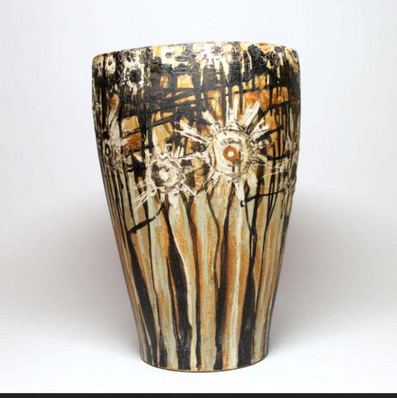 Grande Vaso anni '50 Zsolnay Pirogranito - Antal Gazder in vendita 5