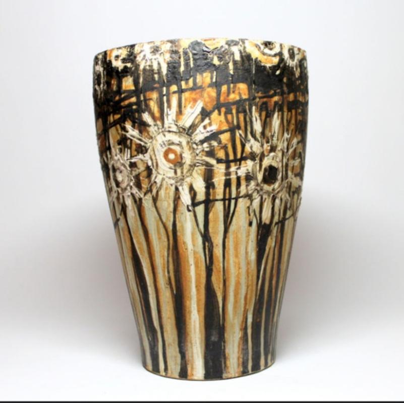 Grande Vaso anni '50 Zsolnay Pirogranito - Antal Gazder in vendita 6
