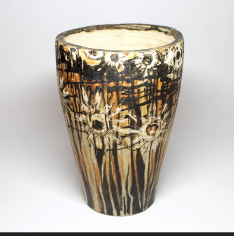 Grande Vaso anni '50 Zsolnay Pirogranito - Antal Gazder in vendita 8