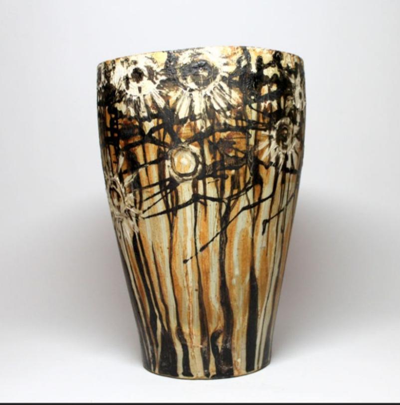 Ceramica Grande Vaso anni '50 Zsolnay Pirogranito - Antal Gazder in vendita