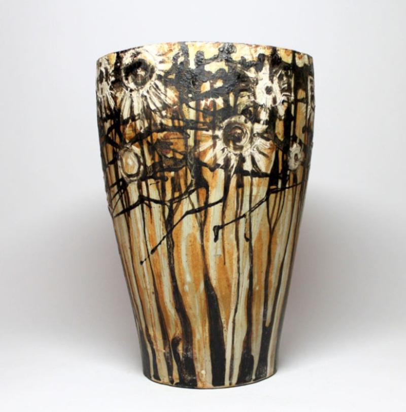 Grande Vaso anni '50 Zsolnay Pirogranito - Antal Gazder in vendita 1