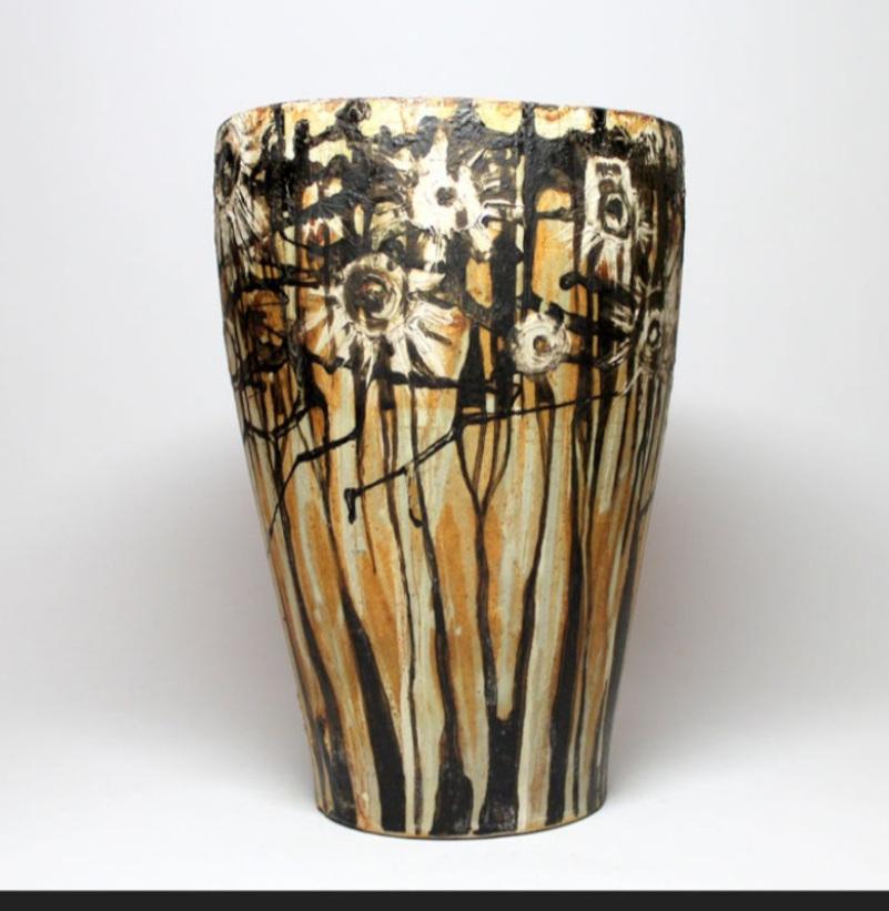 Grande Vaso anni '50 Zsolnay Pirogranito - Antal Gazder in vendita 2