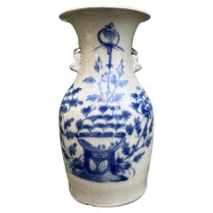 Grande Vaso Cinese in Porcellana Celadon Dinastia Qing XIX secolo