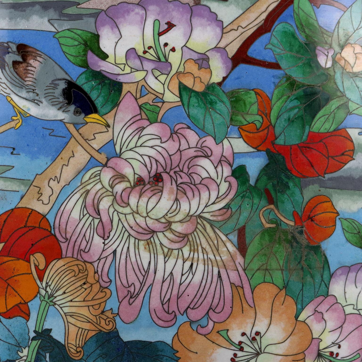 Grande Vaso Cloisonné Oriente XX Secolo (20. Jahrhundert) im Angebot
