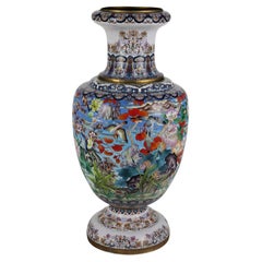 Große Cloisonné-Vase Ost 20. Jahrhundert