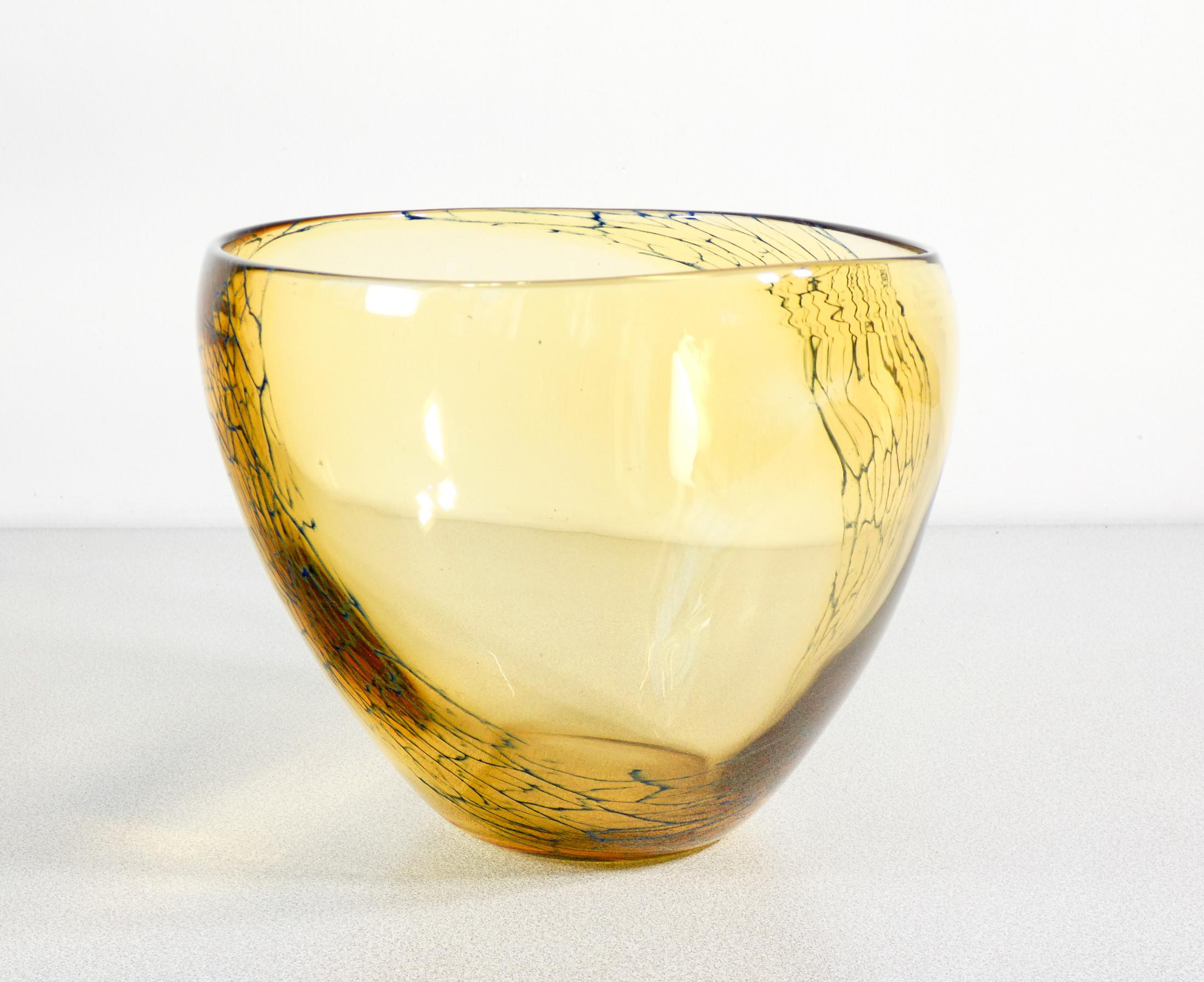 Mid-20th Century Large vase, cup signed SEGUSO Vetri d'Arte in blown glass. Anni 60 For Sale