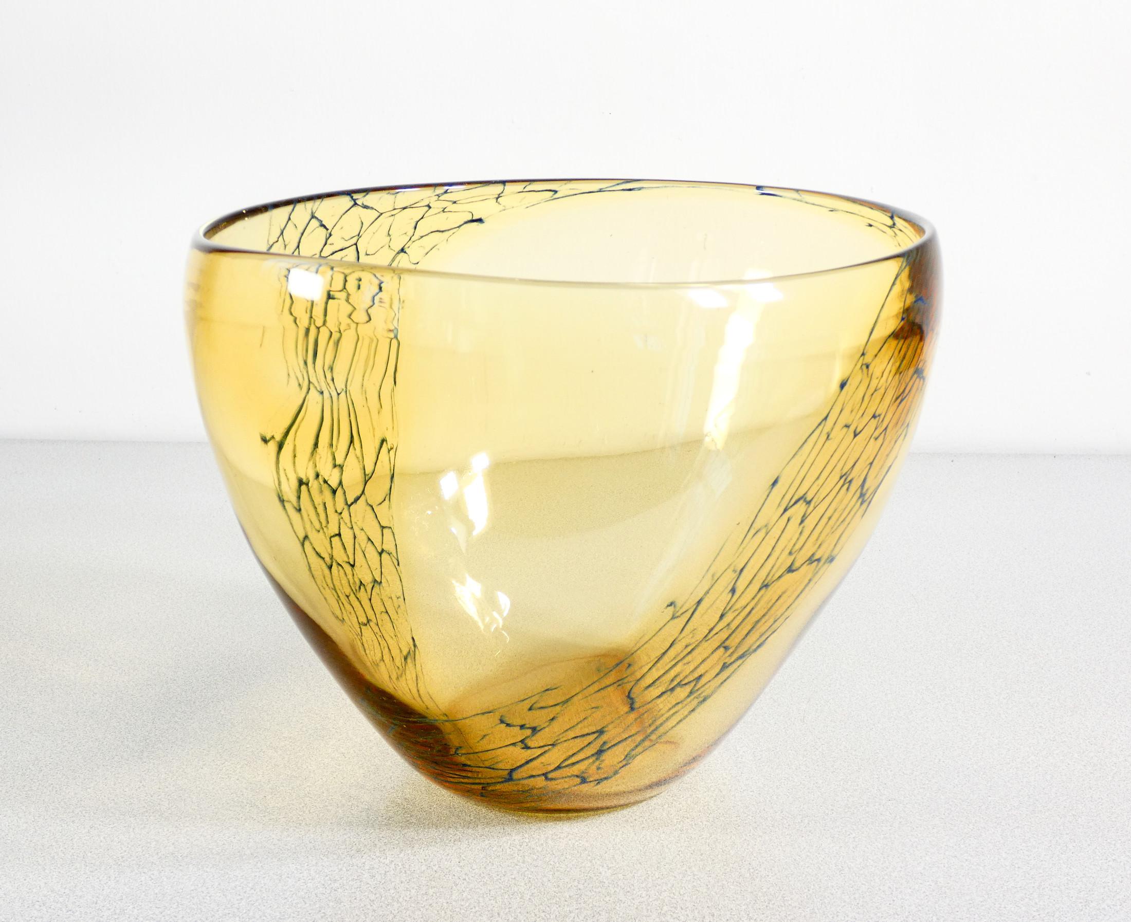 Large vase, cup signed SEGUSO Vetri d'Arte in blown glass. Anni 60 For Sale 1