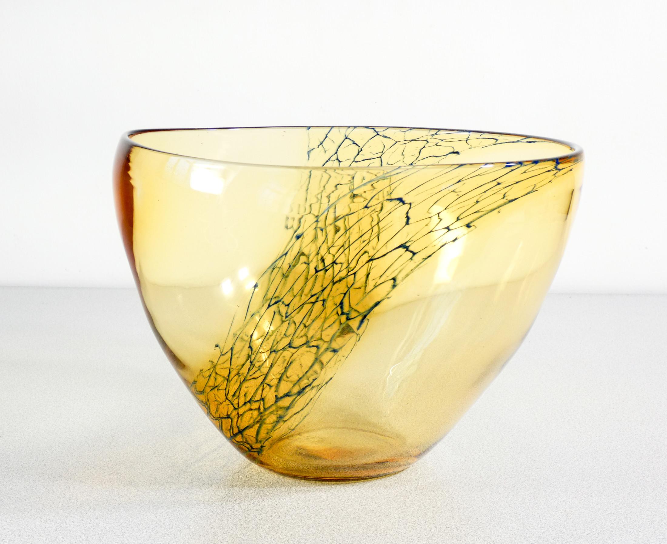 Large vase, cup signed SEGUSO Vetri d'Arte in blown glass. Anni 60 For Sale 2