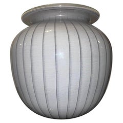 Large Da Vinci vase with wide cup stamp in Murano glass 1960s.