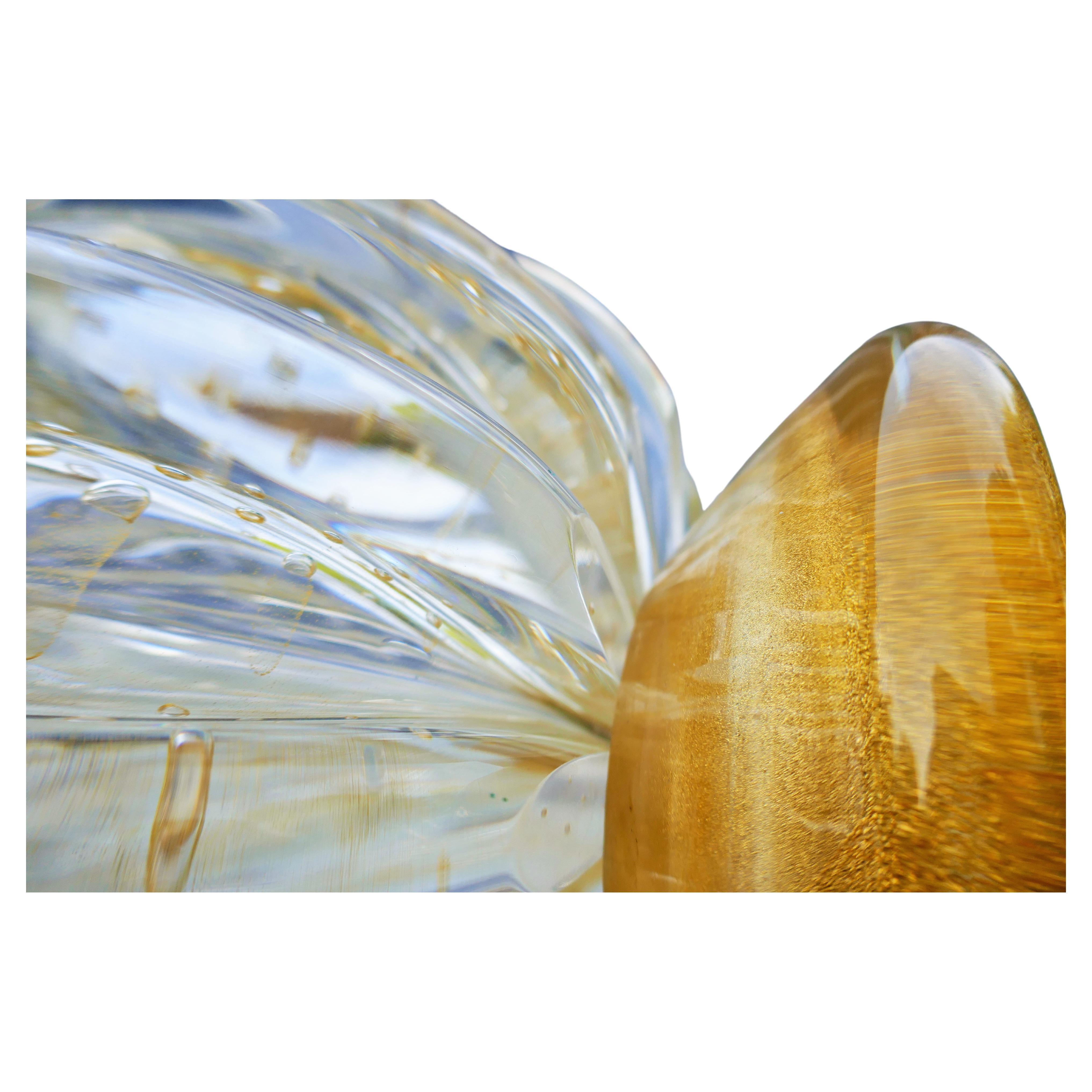 Grande vaso di Toso Murano  - Stile Ercole Barovier Pino Signoretto For Sale 3