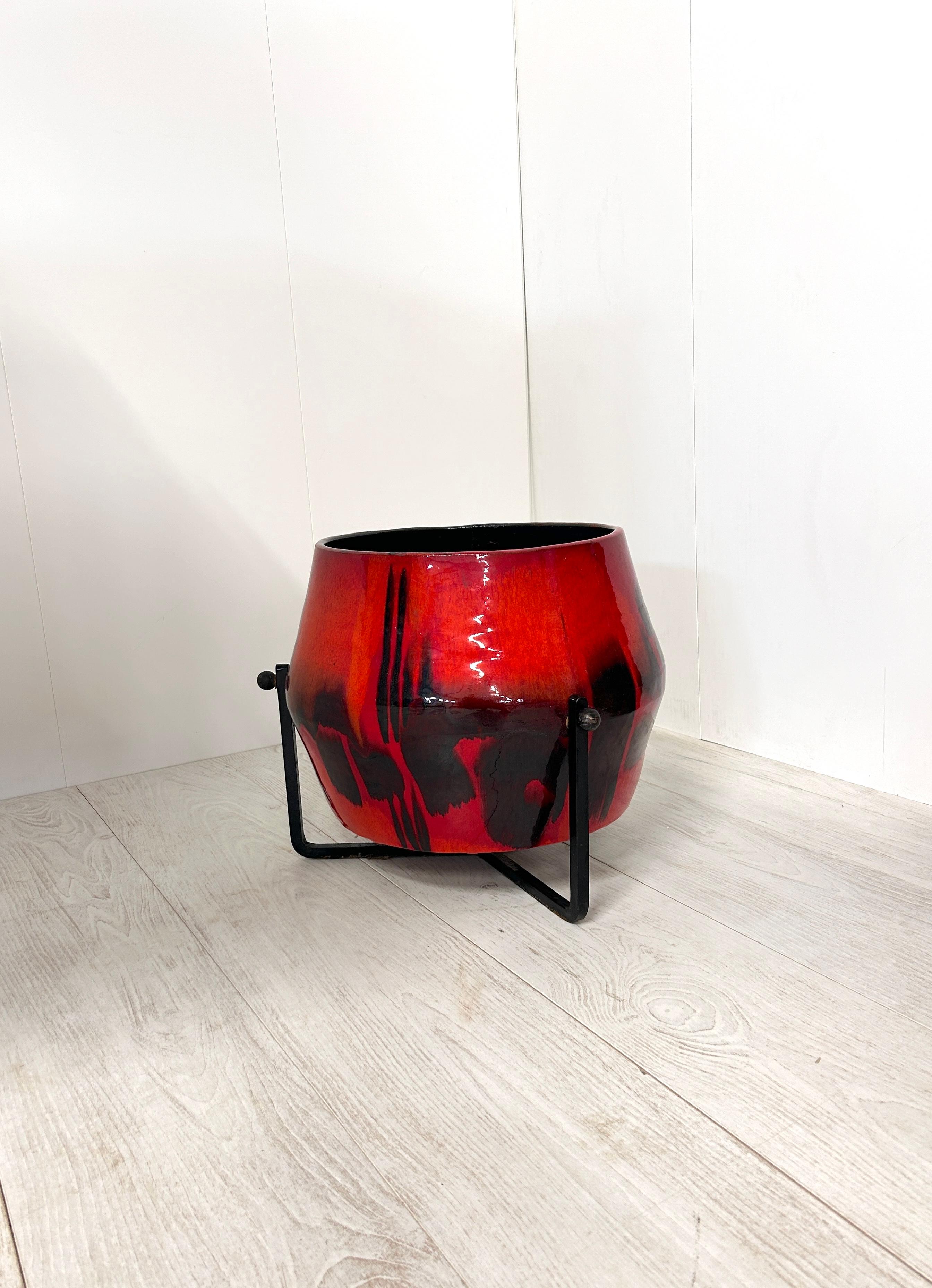 Grande vaso in ceramica, Victor Cerrato, anni '60 For Sale 4