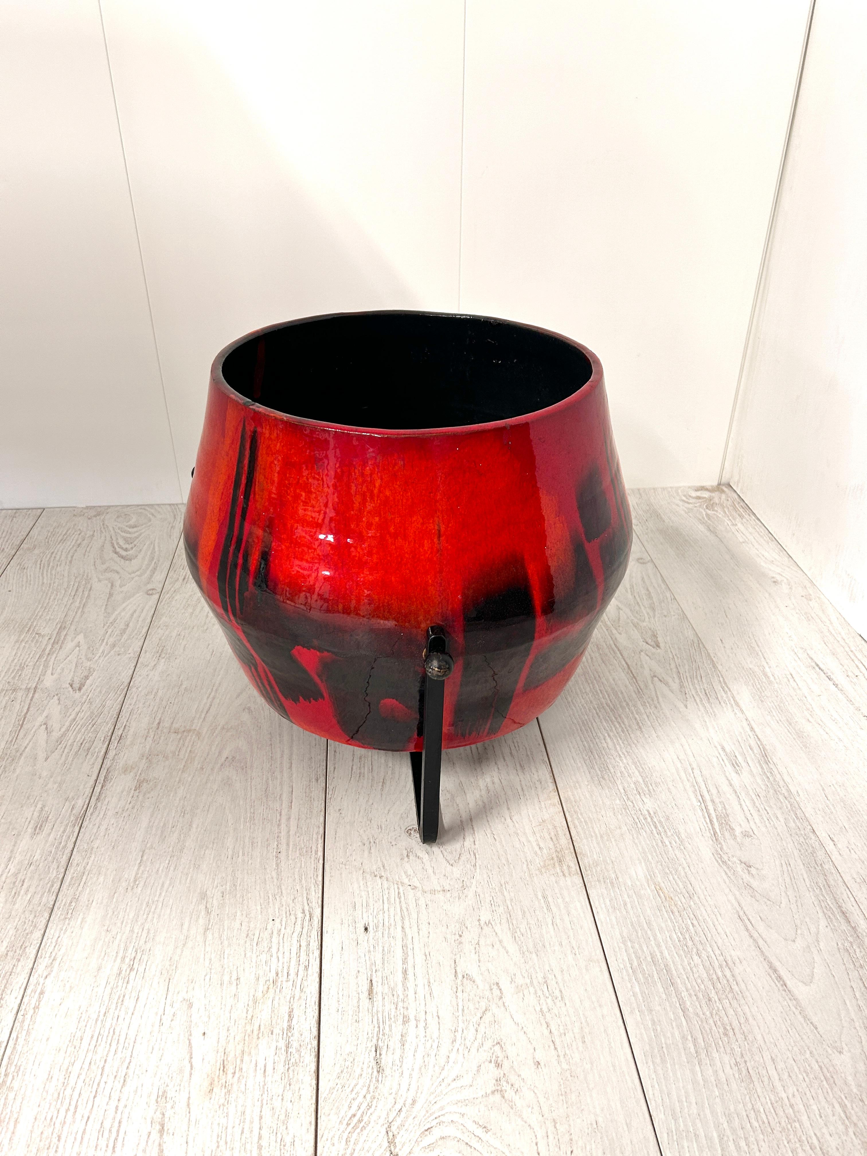 Grande vaso in ceramica, Victor Cerrato, anni '60 For Sale 2