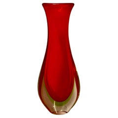 Grande Vaso in Vetro Sommerso - Flavio Poli - Murano - Italia - Anni '60