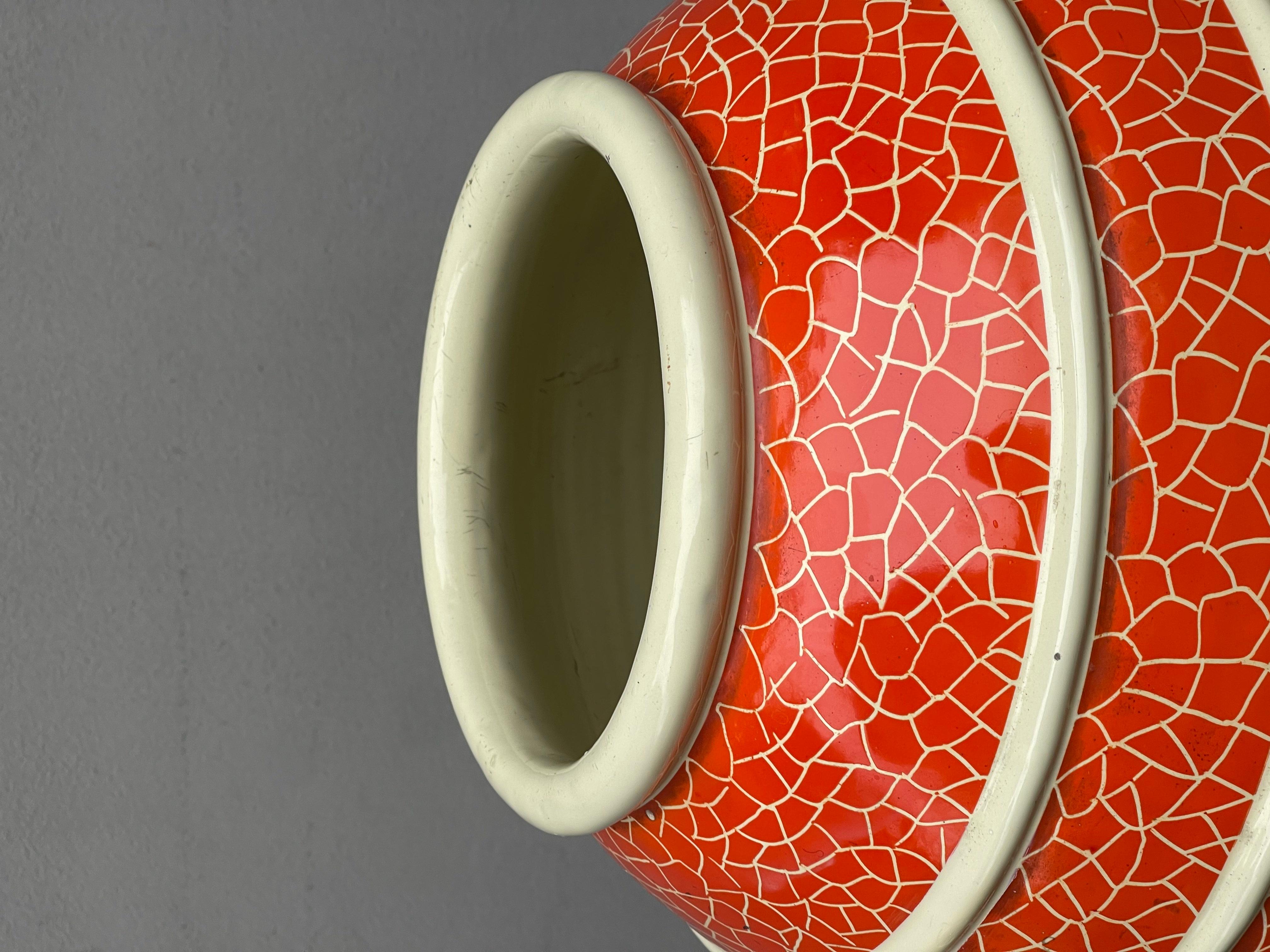italien Grande vaso porta ombrelli en céramique manifattura de ruta - deruta  en vente