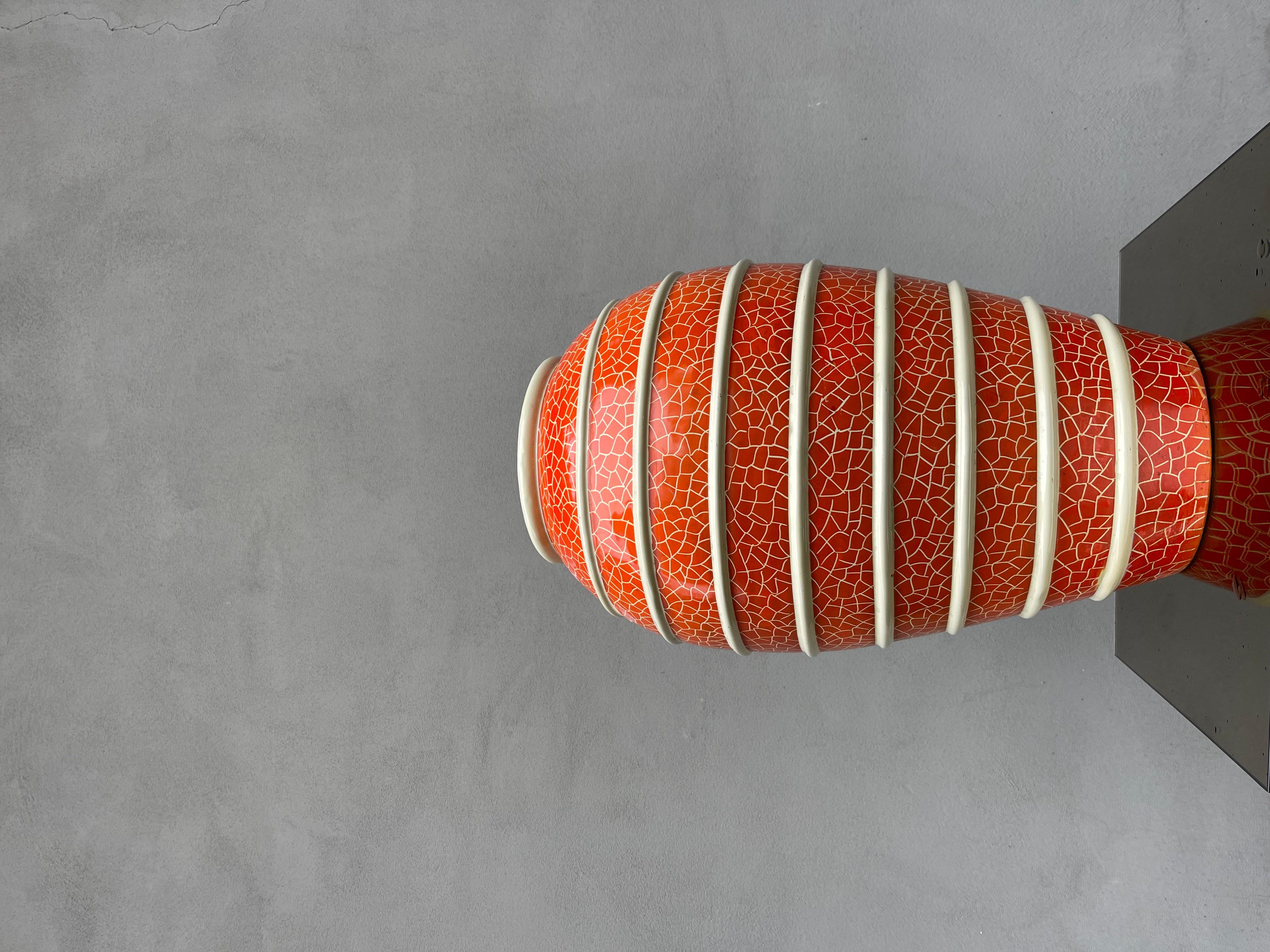 Milieu du XXe siècle Grande vaso porta ombrelli en céramique manifattura de ruta - deruta  en vente