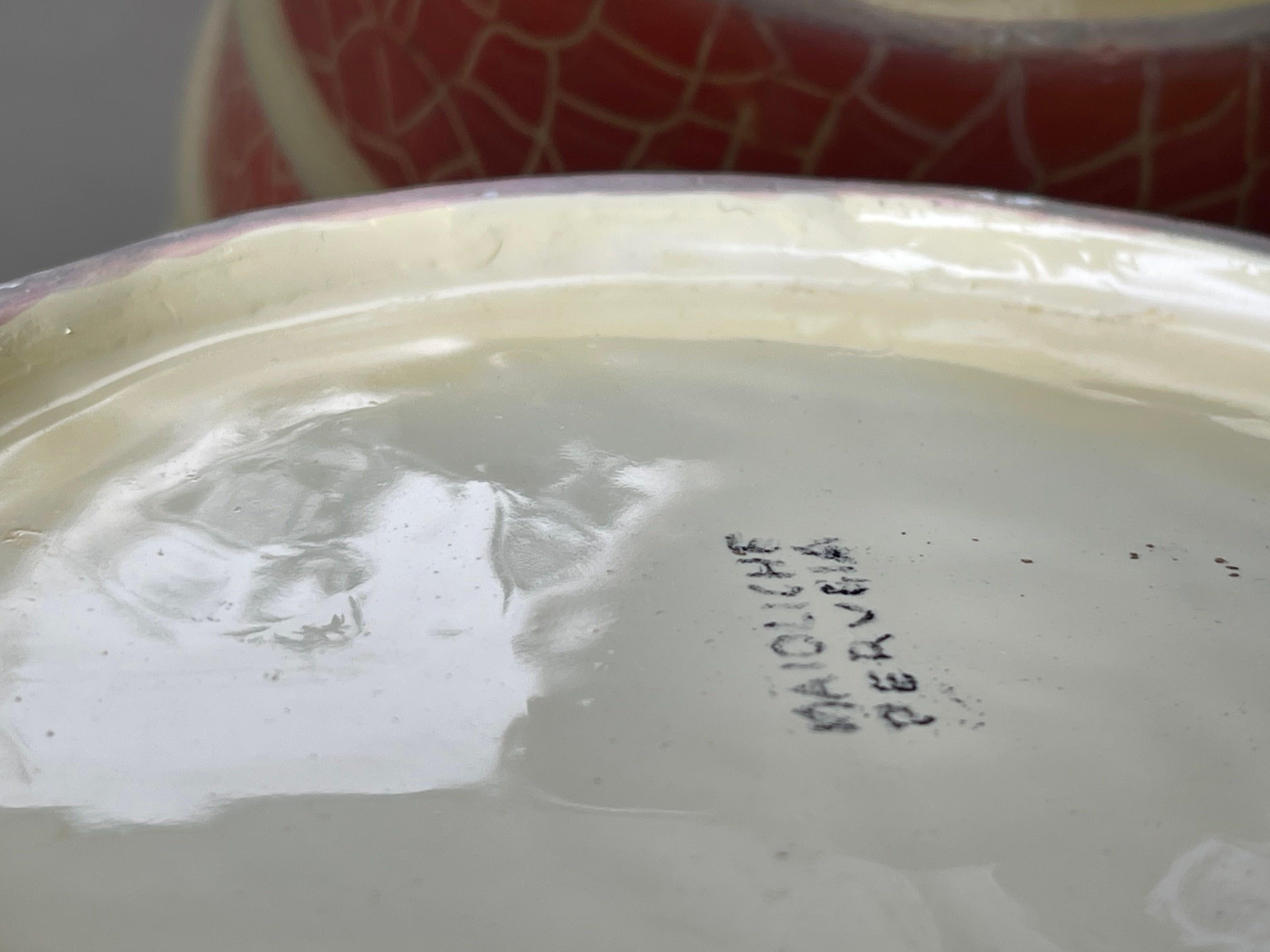 Italian Grande Vaso Porta Ombrelli in Ceramica Manifattura De Ruta, Deruta  For Sale