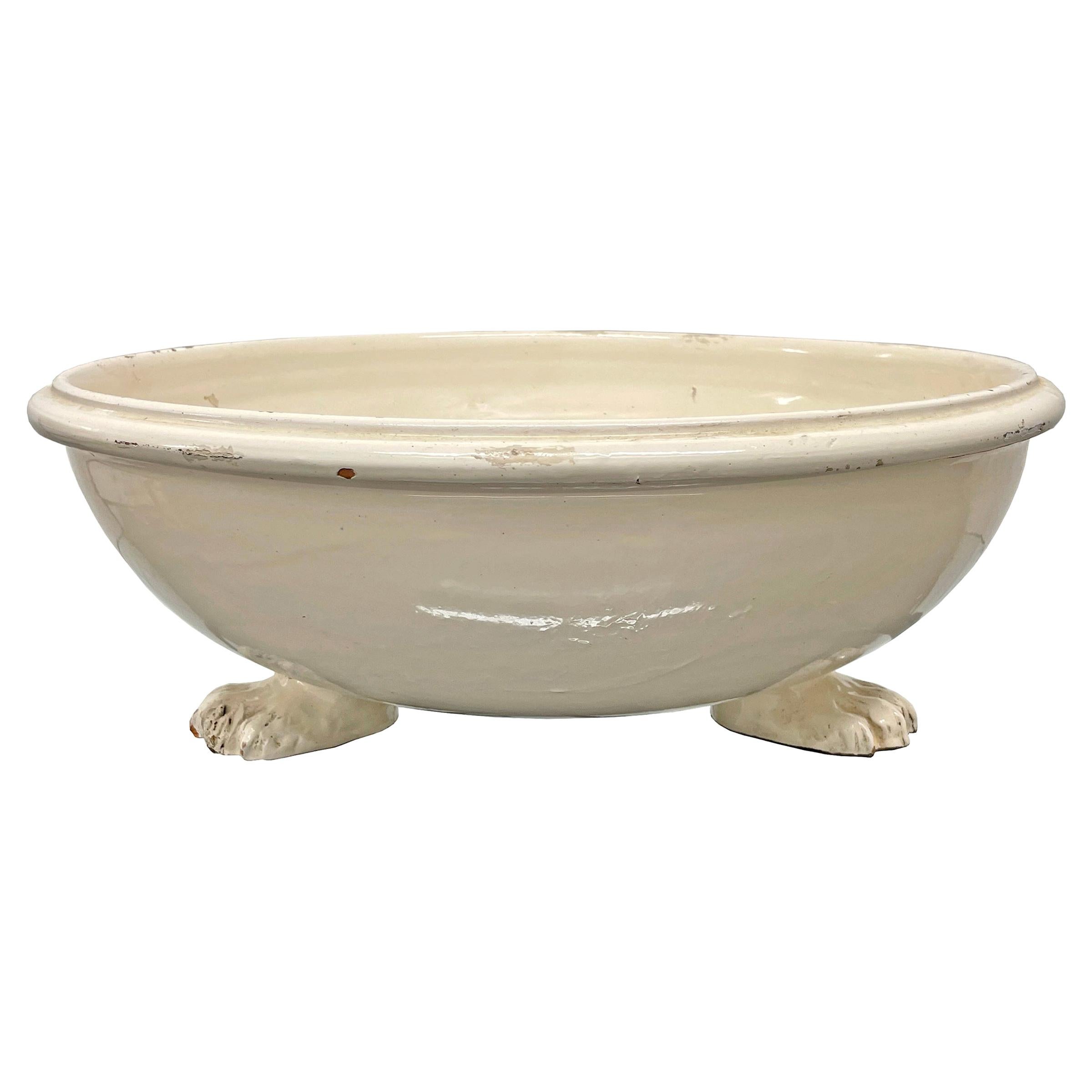 Grande Vintage Italian Terracotta Centerpiece Bowl