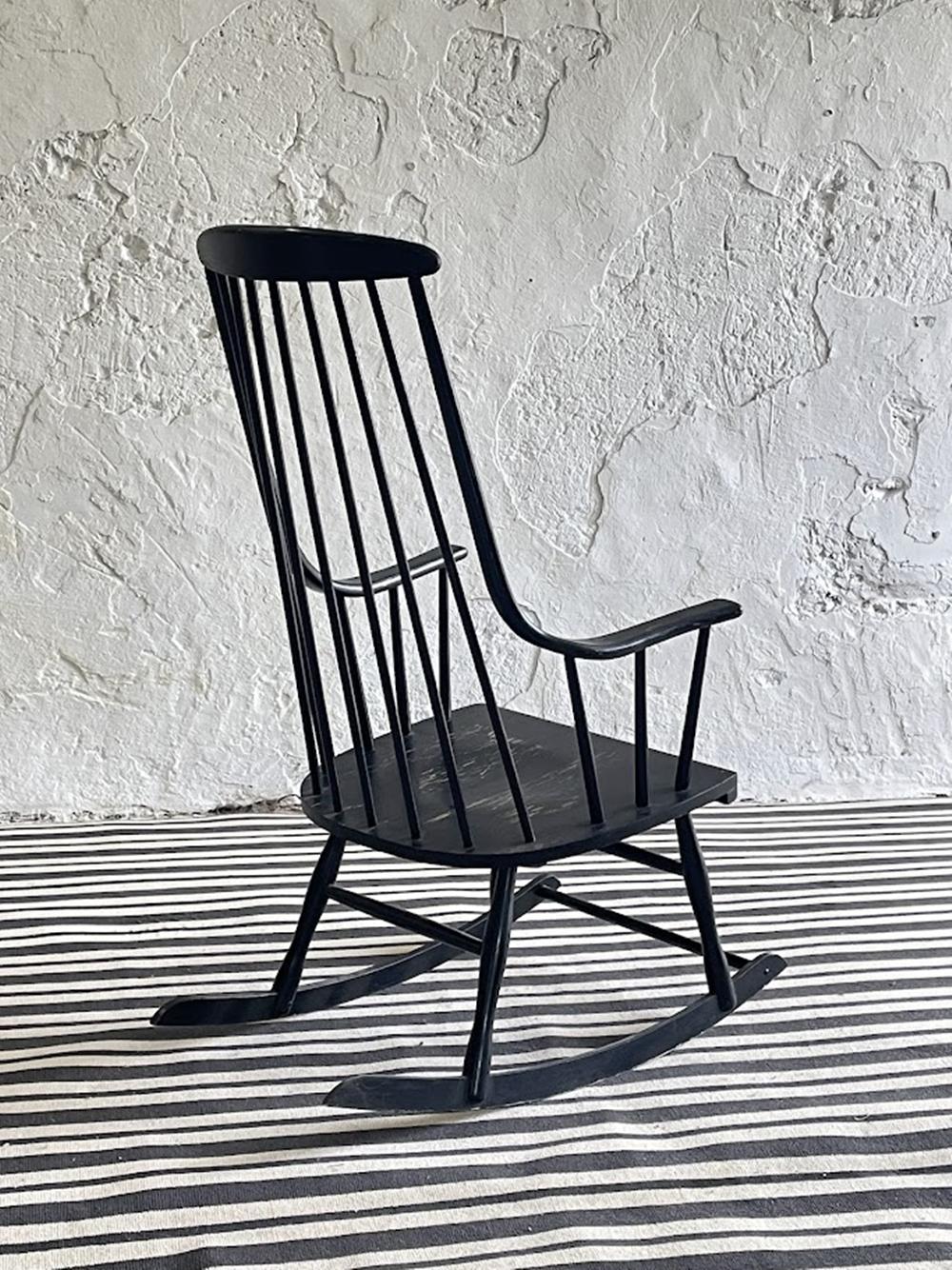 Silla mecedora Grandessa de Lena Larsson, Nesto, Sweden, años 60 en venta 3