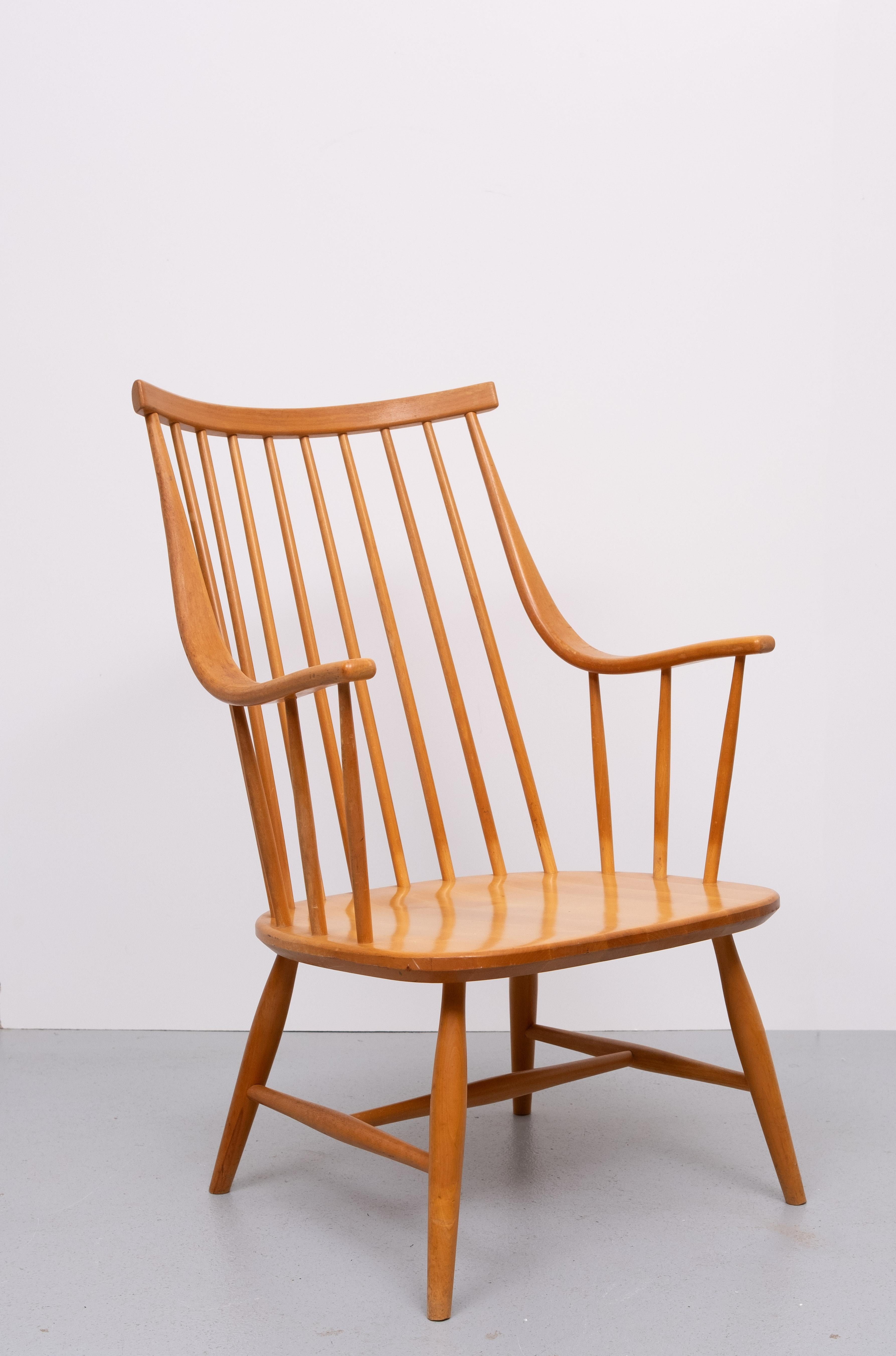 Grandessa  Mandrino  poltrona con schienale  da Lena  Larsson per  Nesto, Sweden  1960 in vendita 3