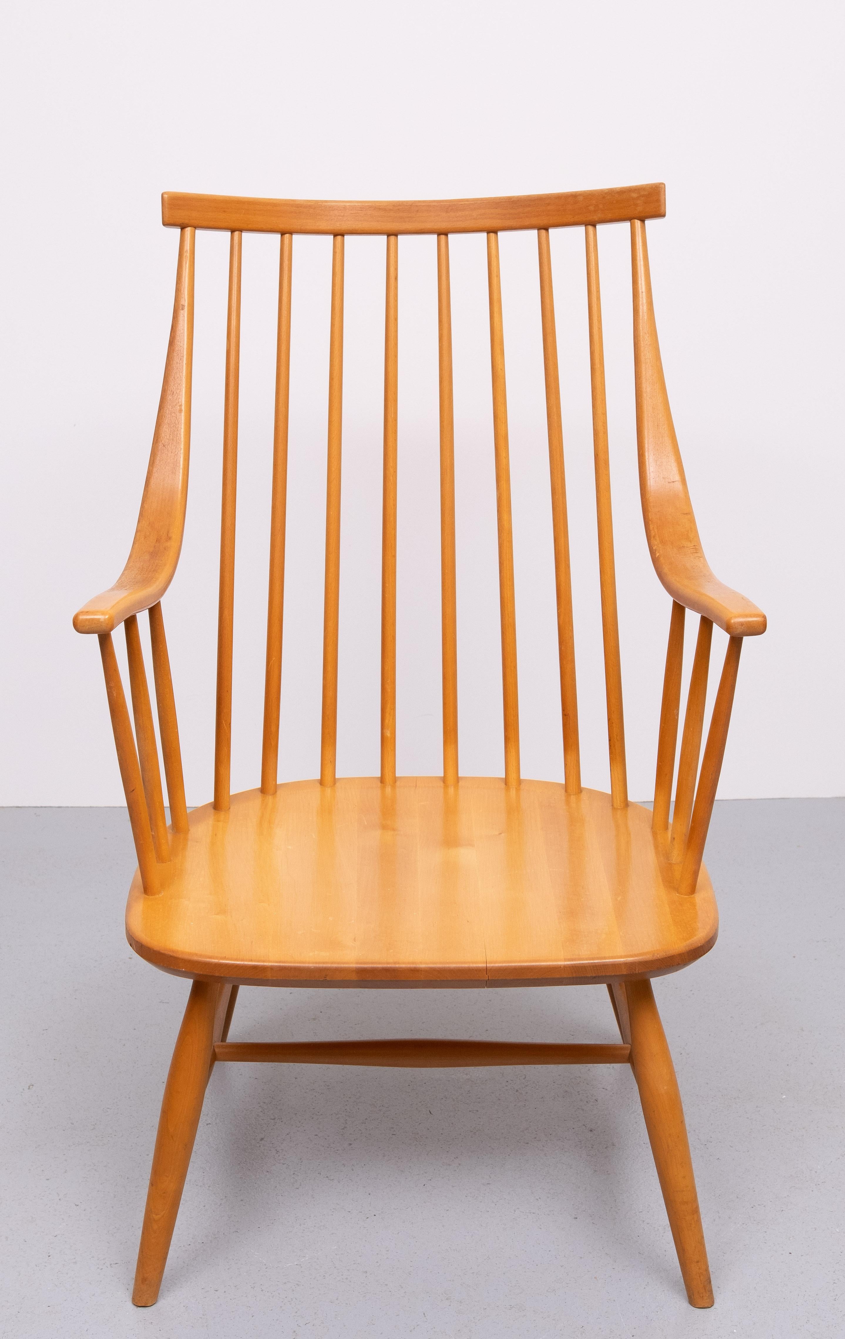 Svedese Grandessa  Mandrino  poltrona con schienale  da Lena  Larsson per  Nesto, Sweden  1960 in vendita