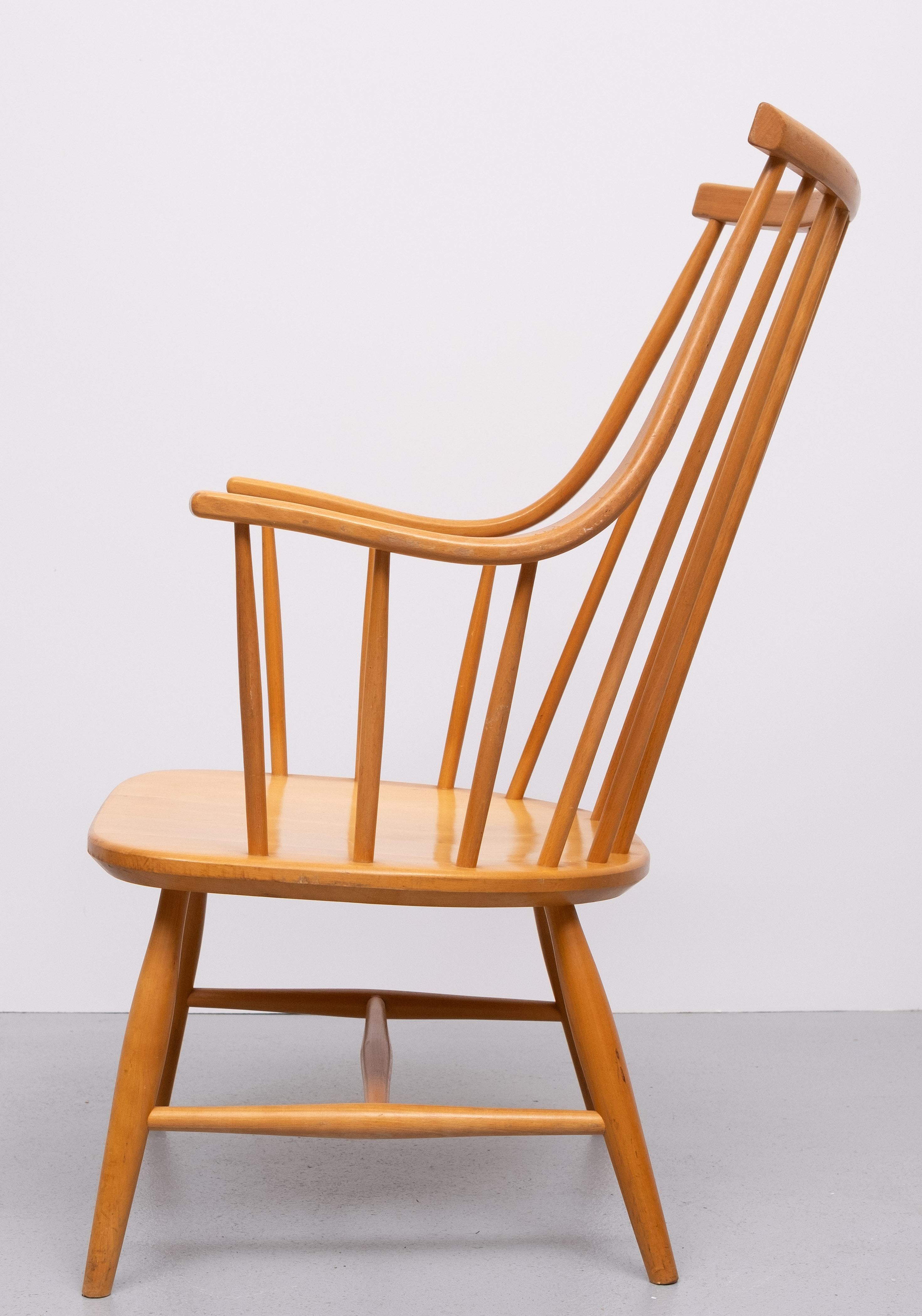 Grandessa  Mandrino  poltrona con schienale  da Lena  Larsson per  Nesto, Sweden  1960 In condizioni buone in vendita a Den Haag, NL