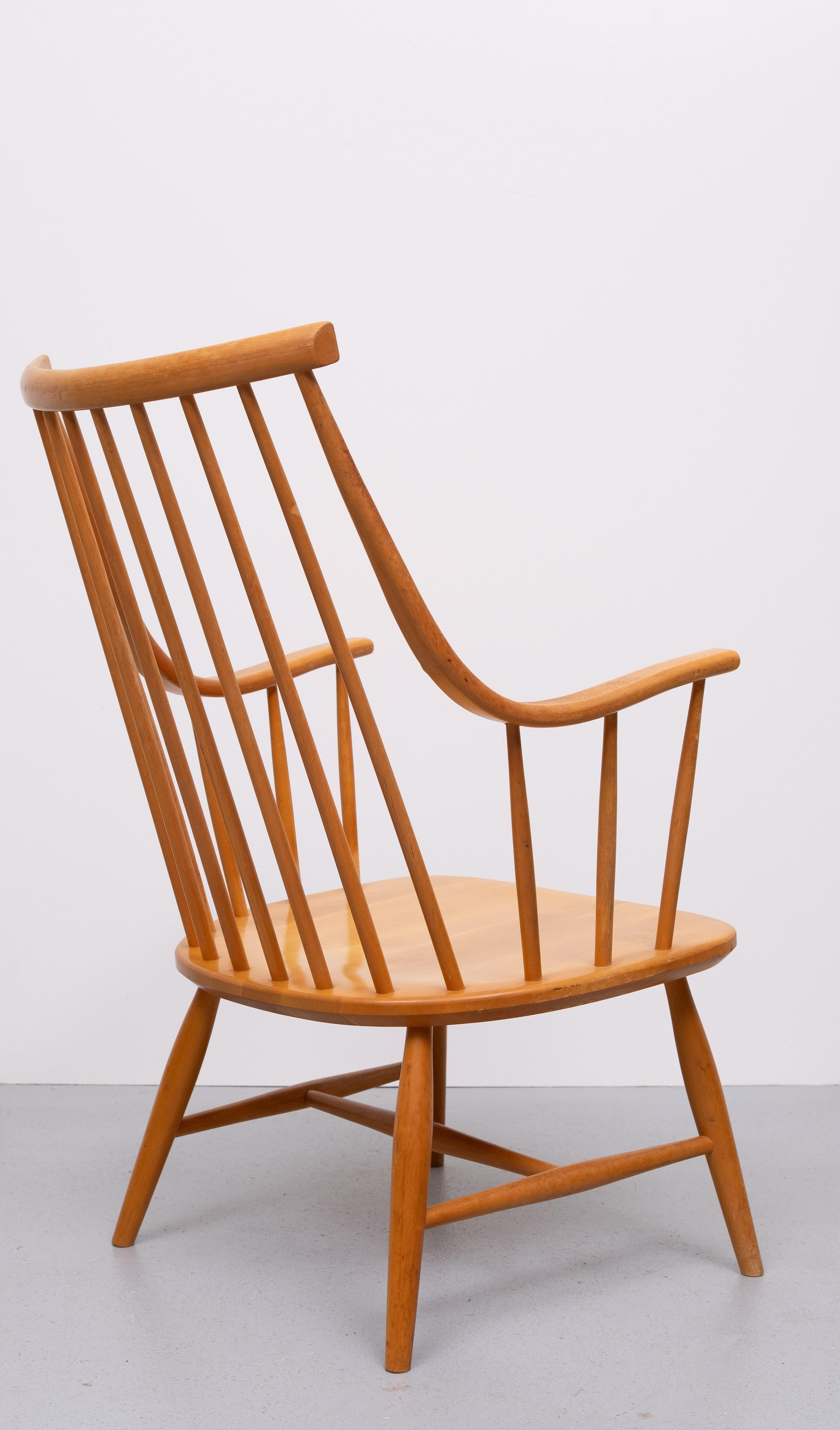 Grandessa  Mandrino  poltrona con schienale  da Lena  Larsson per  Nesto, Sweden  1960 in vendita 1