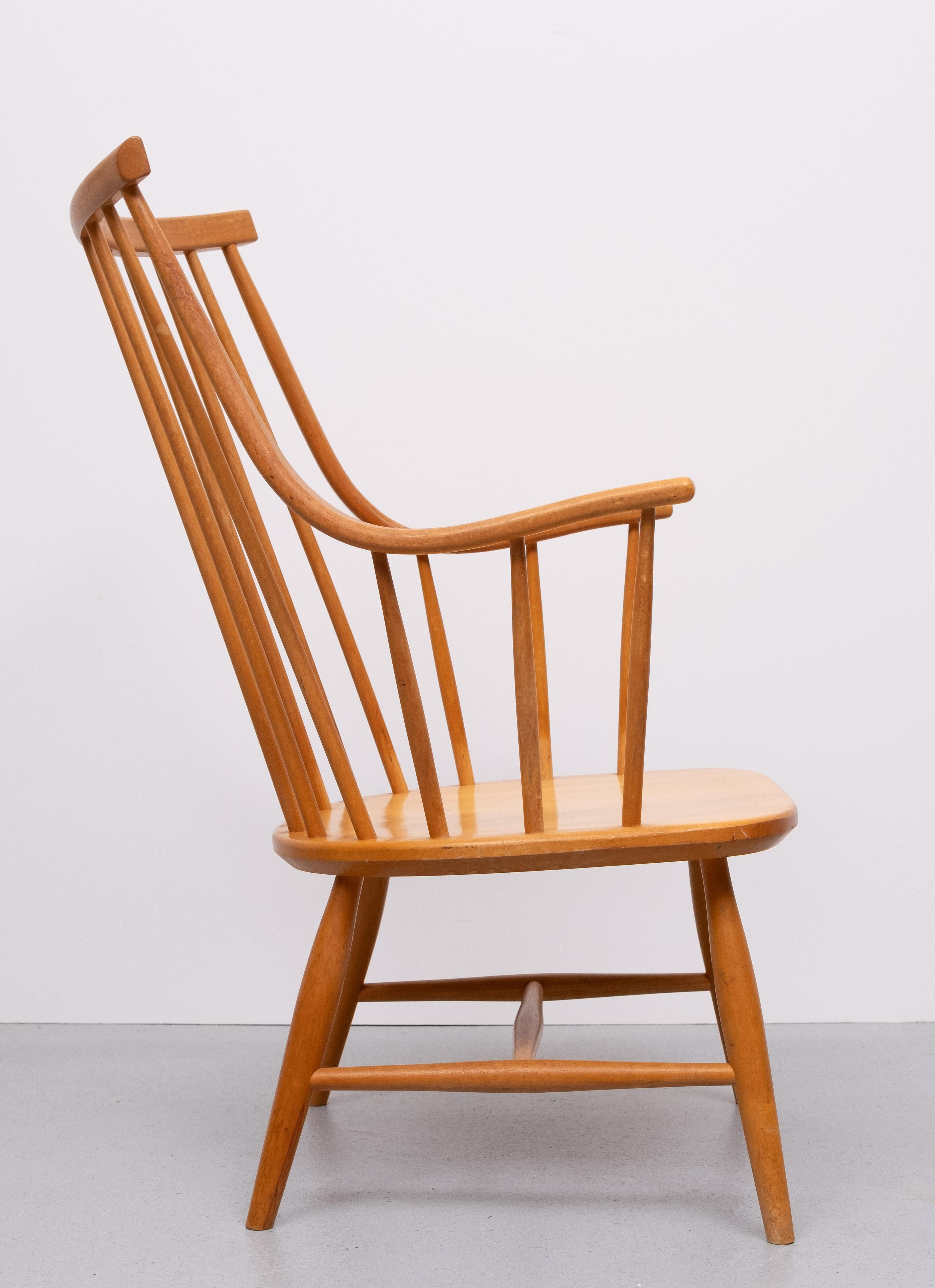 Grandessa  Mandrino  poltrona con schienale  da Lena  Larsson per  Nesto, Sweden  1960 in vendita 2