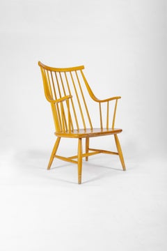 Grandessa Sweden: a pair of Lena Larsson spindle back lounge chairs