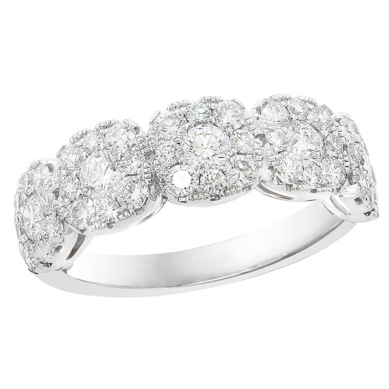 Bague Alliance Or 18 Carats Avec Diamants – Occasion, 1 Carat Total, Taille 51, 5,94 G