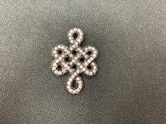 Grandeur 1.31 Carat Fancy Black and White Diamond Pendant Necklace in 18K