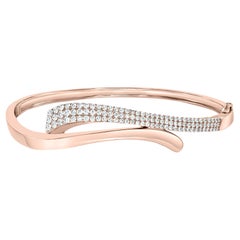 Bangle Grandeur in oro rosa 14K con diamante da 1,36 carati