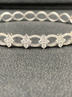 Grandeur 2.00 Carat Diamond Fashion Bangle in 18K White Gold