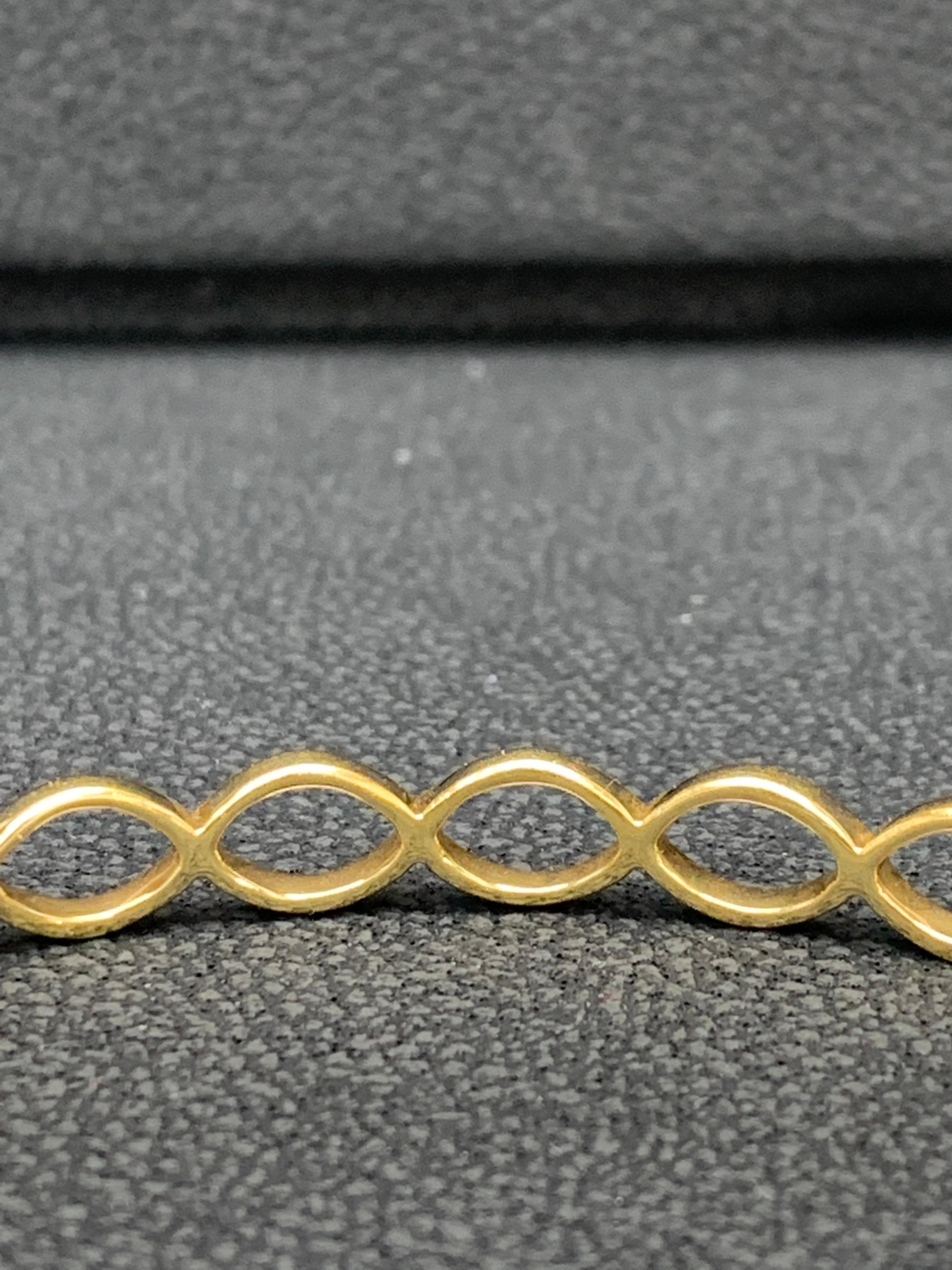 Taille brillant Bracelet Fashion en or jaune 18 carats et diamant de 2,00 carats en vente