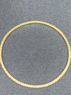 Grandeur, 3.01 Carat Round Diamond Bangle Bracelet in 18K Yellow Gold
