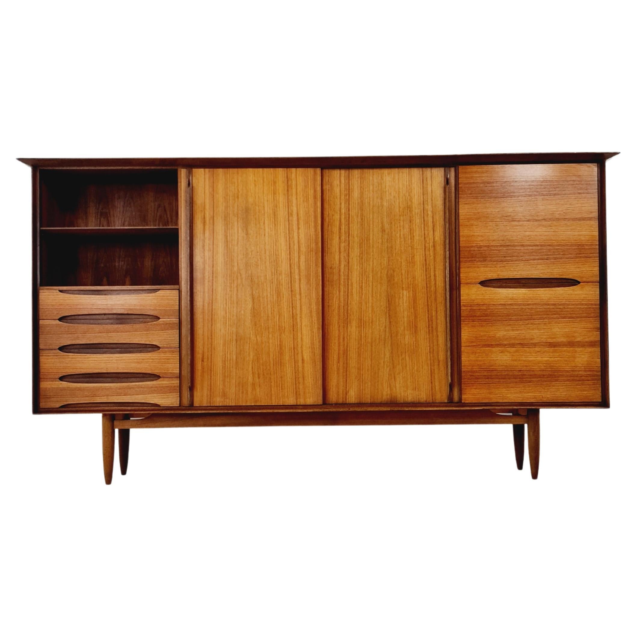 Grandeur Mid-Century German vintage Sideboard by Ernst Dieter Hilker for Omnia