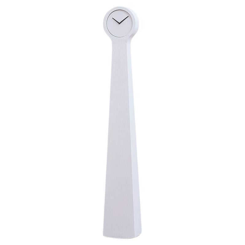 Horloge Mora moderne, béton minimaliste, marbre blanc