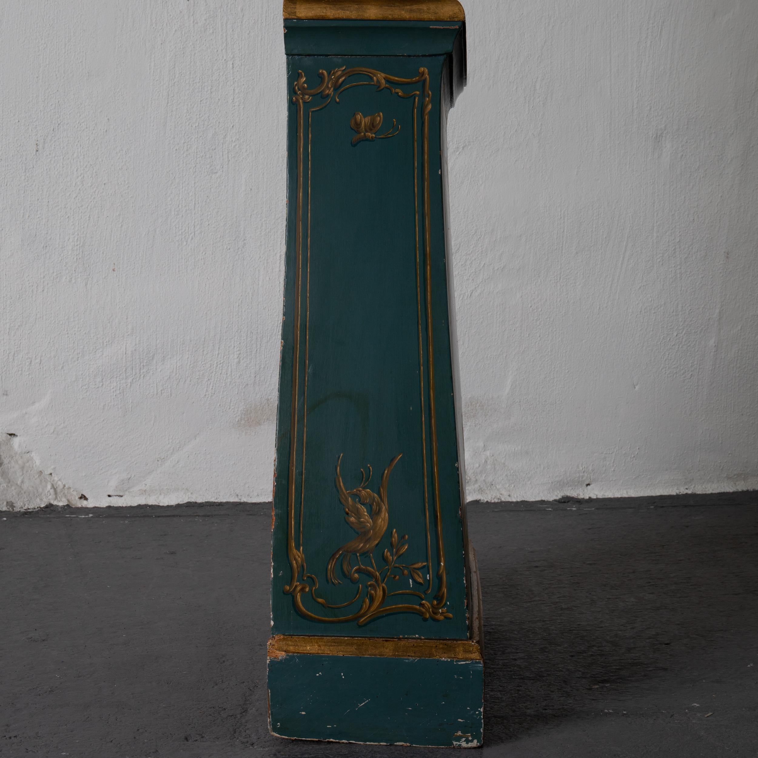 rococo grandfather clock