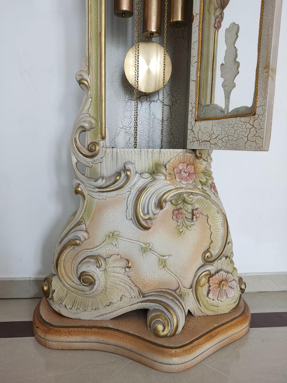 Grandfather Clock Venetian Rococo Style For Sale 4