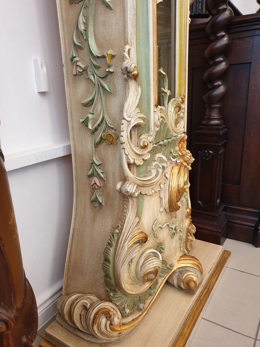 Gilt Grandfather Clock Venetian Rococo Style