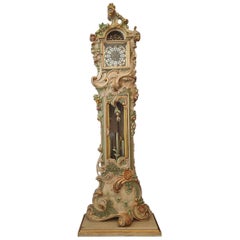 Vintage Grandfather Clock Venetian Rococo Style