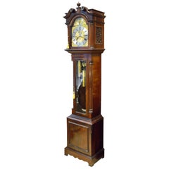 Antique Grandfather Longcase Clock, Mahogany, Metal, Glass, Charles Frodsham, London