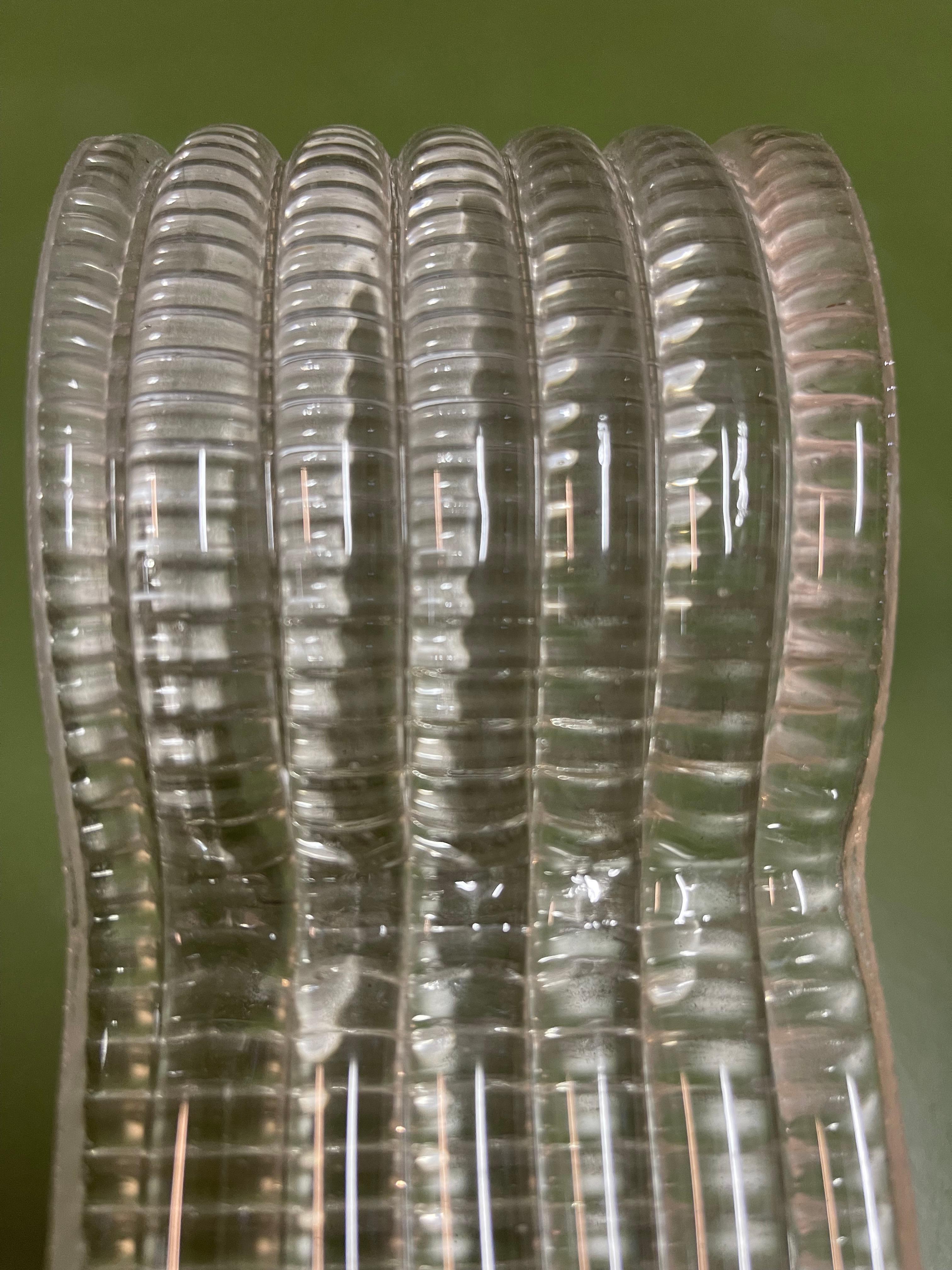 Apliques de Cristal de Murano Corrugado Venini Carlo Scarpa Años 1930 en venta 13
