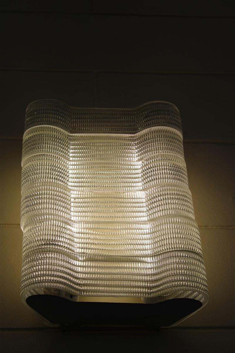 Apliques de Cristal de Murano Corrugado Venini Carlo Scarpa Años 1930 Art Decó en venta