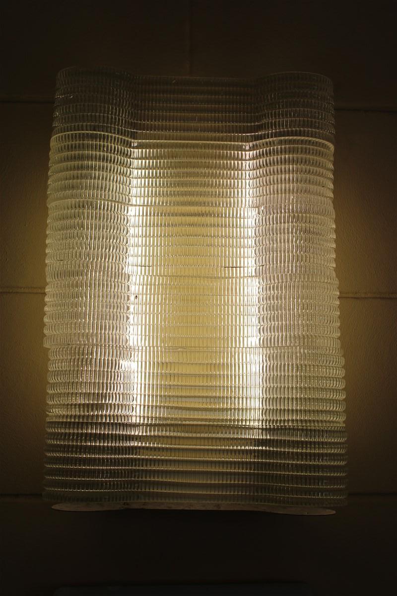 Apliques de Cristal de Murano Corrugado Venini Carlo Scarpa Años 1930 Italian en venta