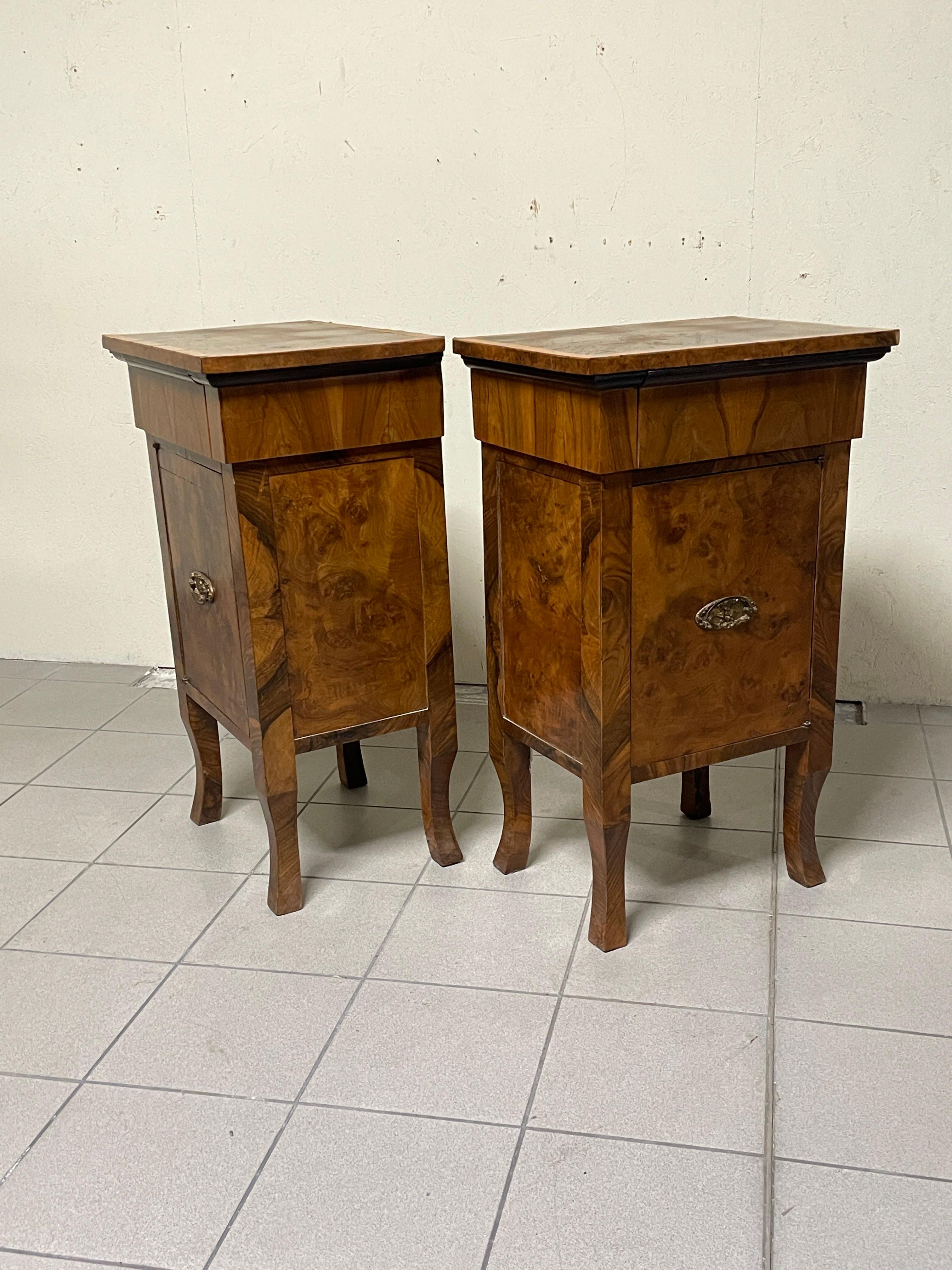 Grandi comodini decò, Italia, anni '30 en vente 3