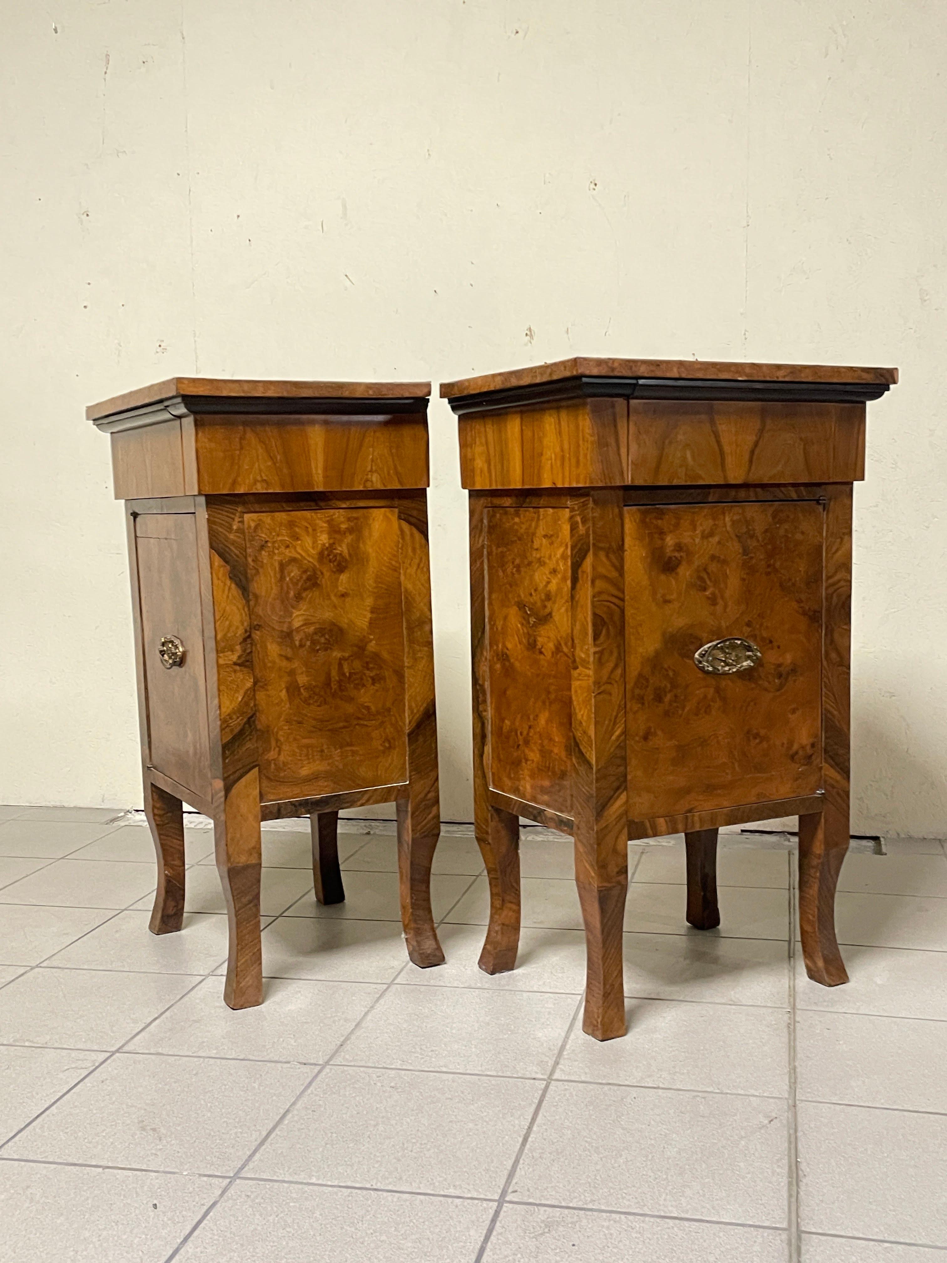 Grandi comodini decò, Italia, anni '30 en vente 4