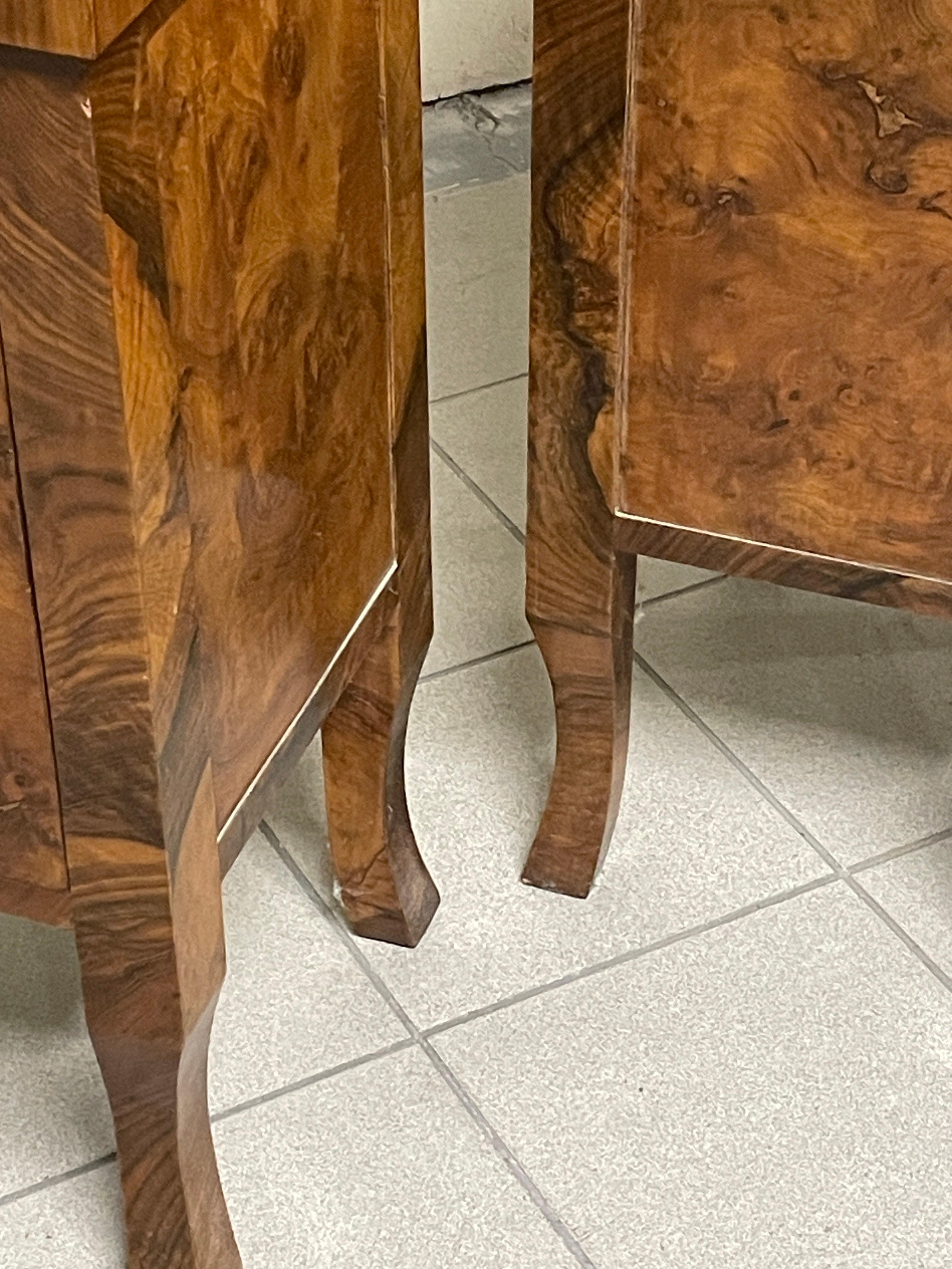 Grandi comodini decò, Italia, anni '30 en vente 7