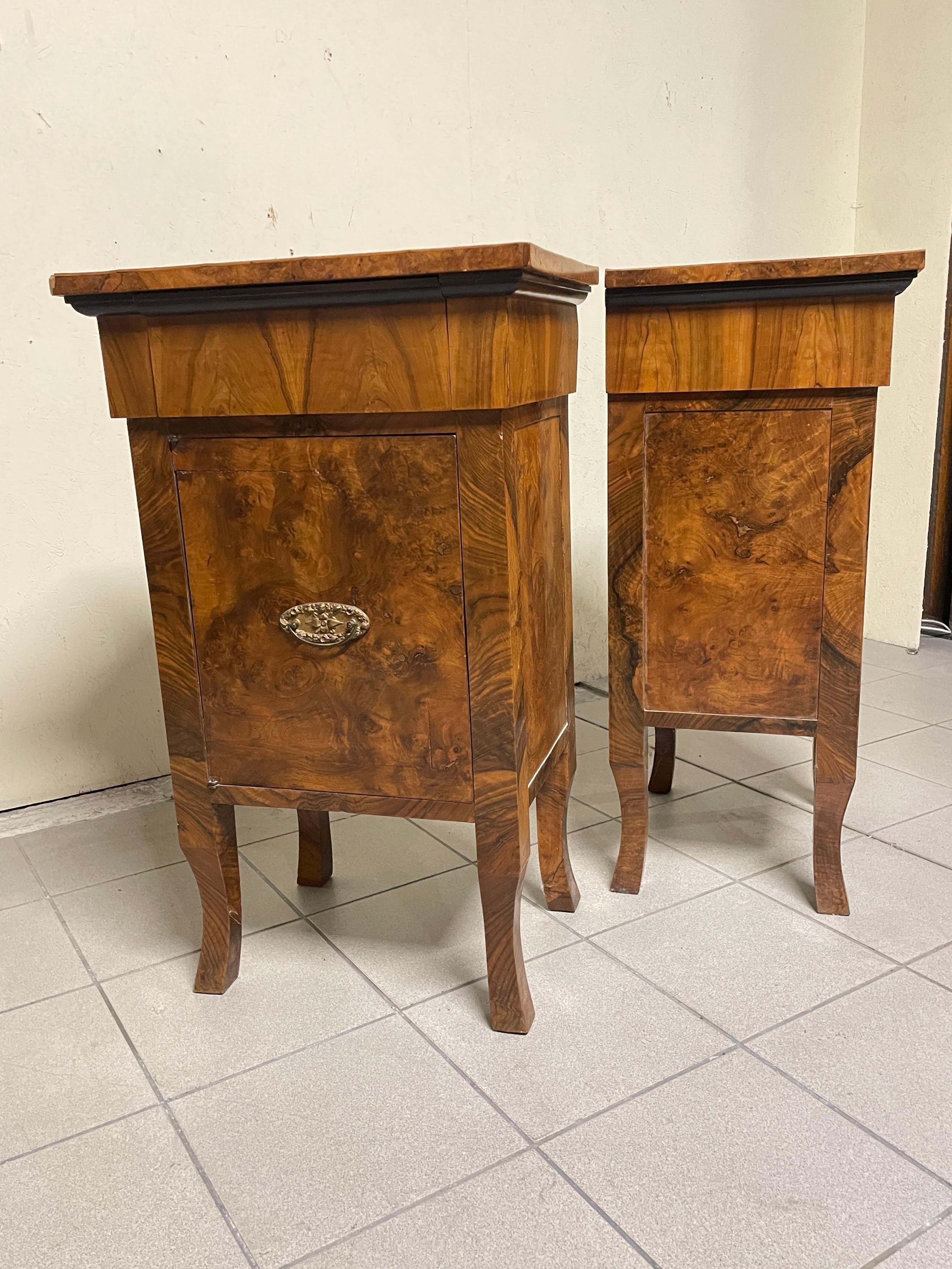 Grandi comodini decò, Italia, anni '30 en vente 8