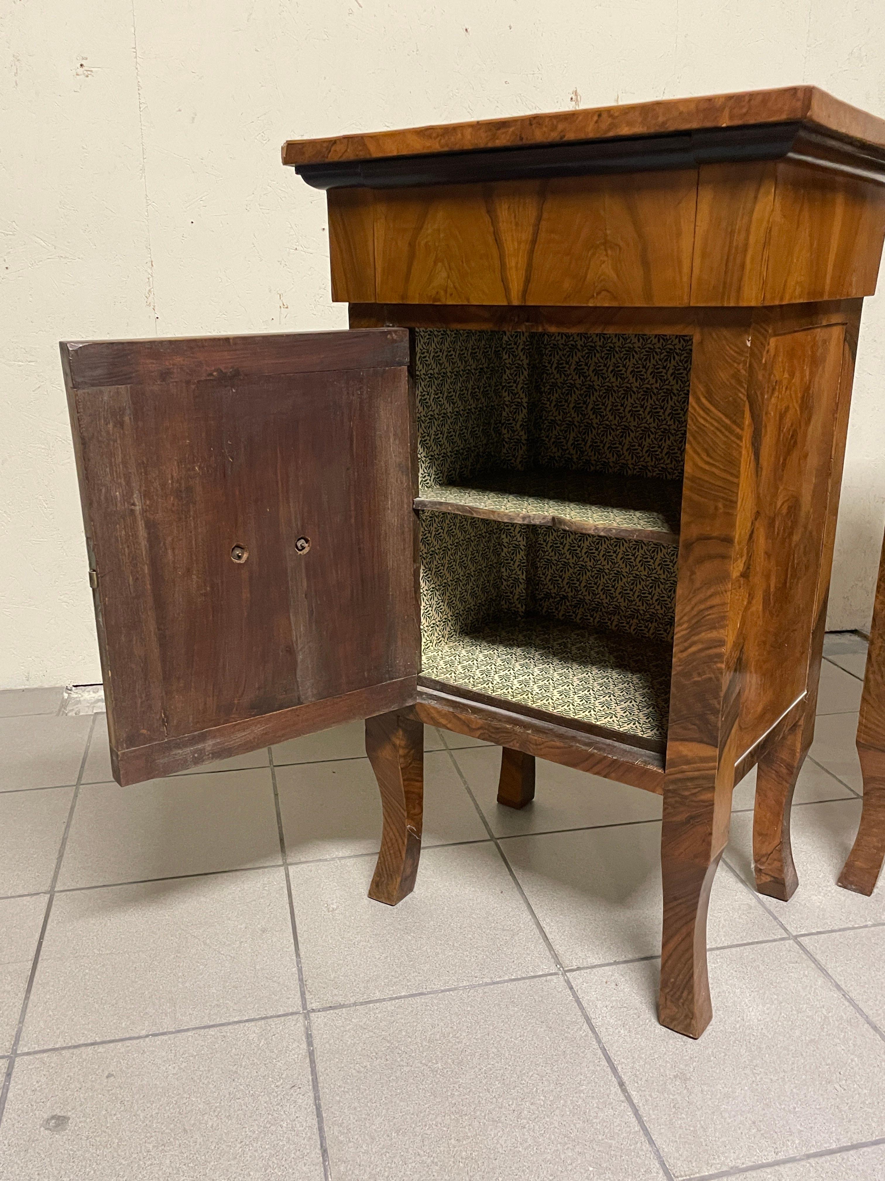 Grandi comodini decò, Italia, anni '30 en vente 10