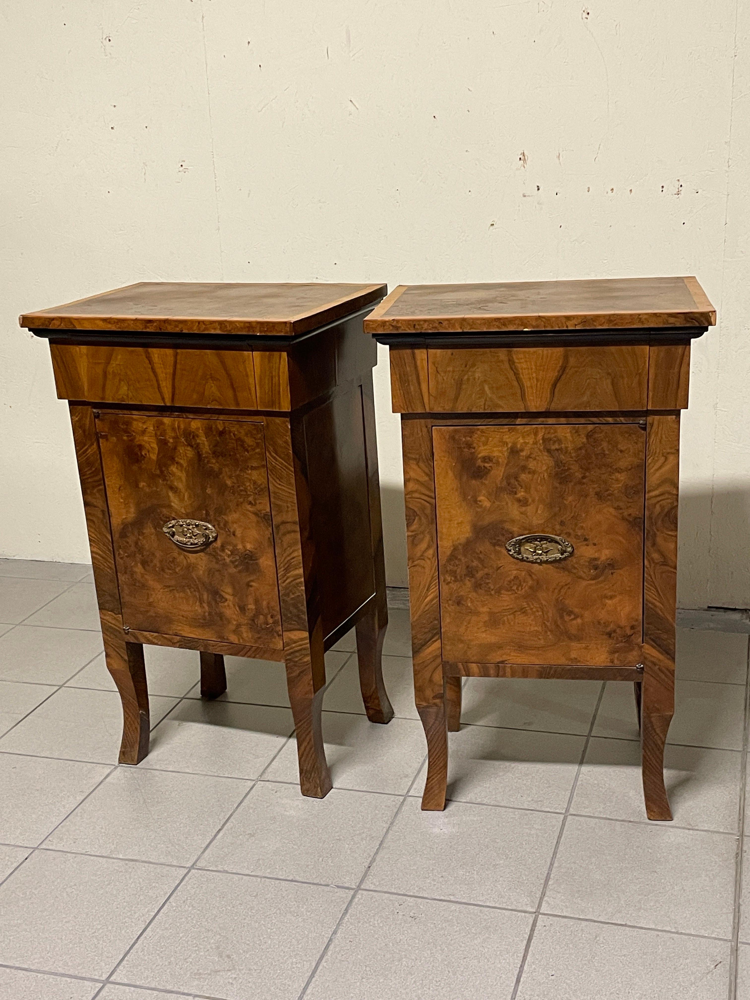 Grandi comodini decò, Italia, anni '30 en vente 11